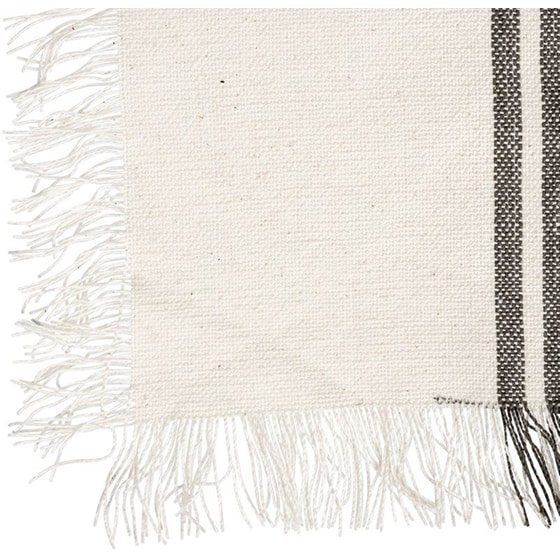 Σουπλά Spitishop από Βαμβάκι 30x45cm - Μαύρο/Μπεζ image 1