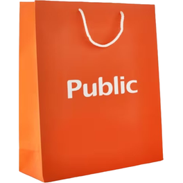 Public Χάρτινη Τσάντα Μεσαία - 35.5x12x40 cm