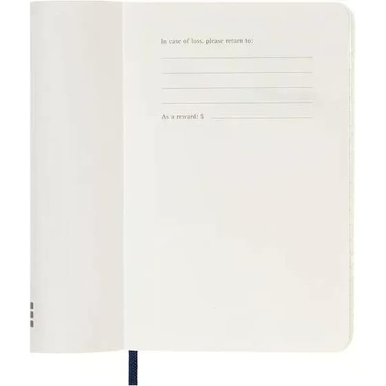 Ημερολόγιο Εβδομαδιαίο Moleskine 2025-2026 18Μ Pocket Saphire Blue Soft image 3