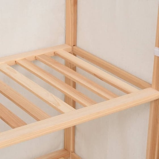 Vidaxl Ντουλάπα Ρούχων Με 3 Ράφια 79 X 40 X 170 Εκ. image 2