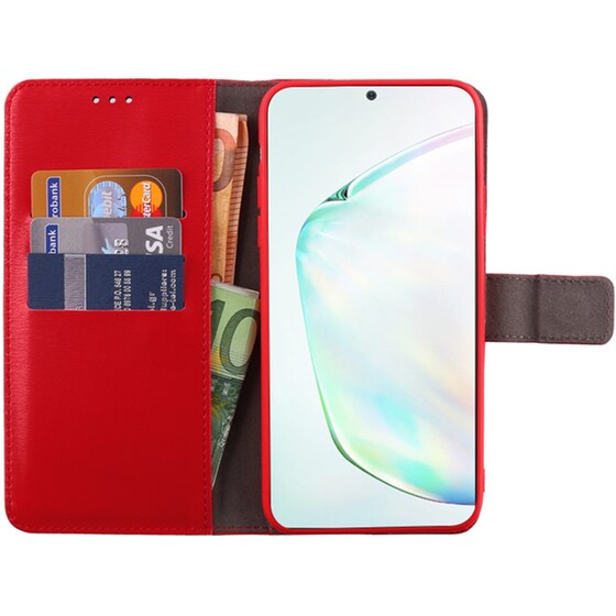 Θήκη Samsung Note 10 Lite - Volte-tel Allure Magnet Book Stand Clip - Red image 1