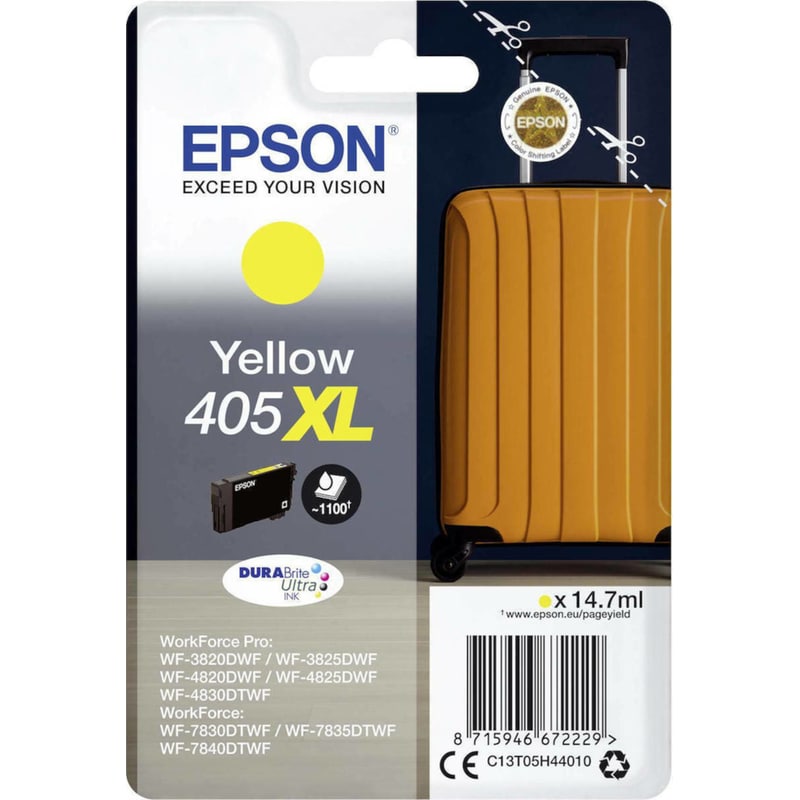 Epson 405XL Κίτρινο Μελάνι Εκτυπωτή T05H440