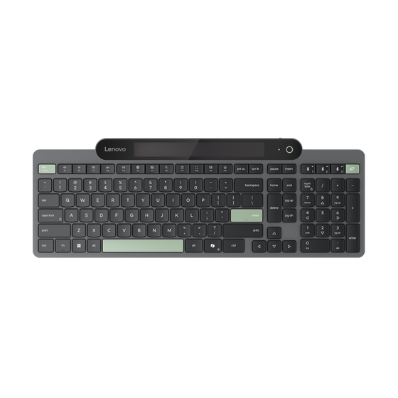 Lenovo Euro103P Ασύρματο Bluetooth Πληκτρολόγιο Black, Green (US) image 0