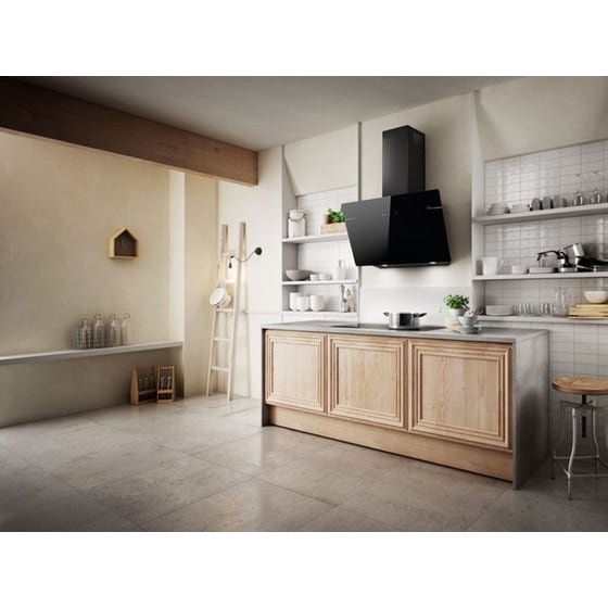 ELICA L'ESSENZA BL/A/90 90 cm Μαύρο Καμινάδα - Τζάκι Απορροφητήρας image 1