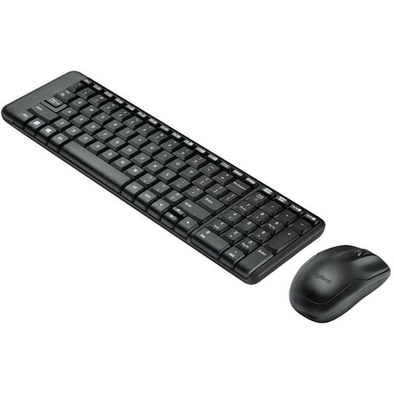 Logitech MK220 Ασύρματο Σετ Πληκτρολόγιο - Ποντίκι Μαύρο US image 1