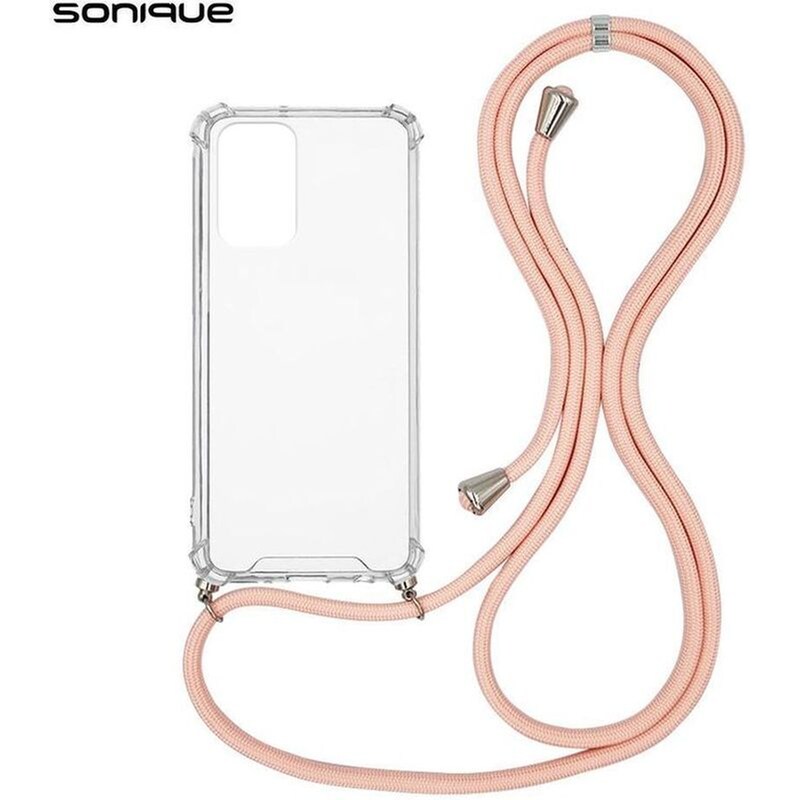 Θήκη Xiaomi Mi 11 - Sonique Armor Clear Με Strap - Ροζ