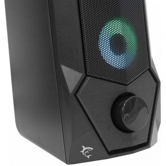 Ηχεία 2.0 White Shark Flow 5W - Μαύρο image 2