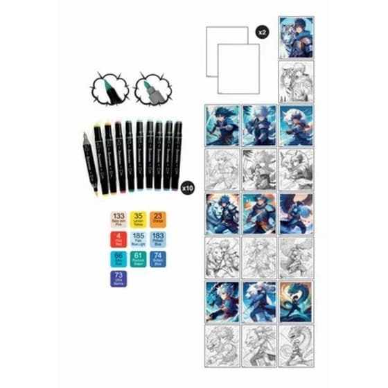 Σετ Ζωγραφικής Sycomore Manga Martial Art image 1