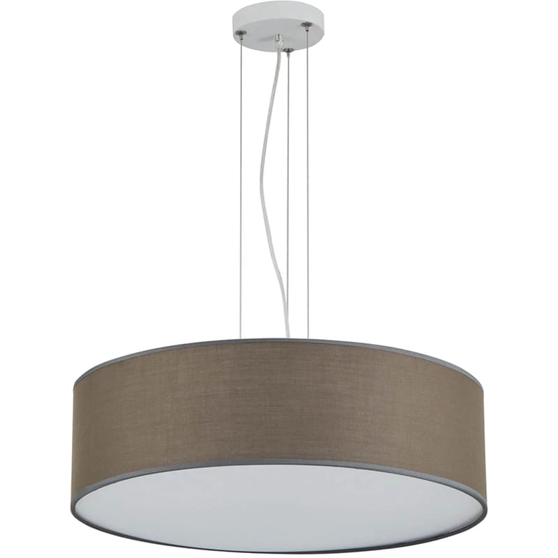 Φωτιστικό Οροφής Homelighting Cozy E27 Υφασμάτινο 50x15cm - Καφέ