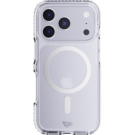 Θήκη Apple iPhone 17 Pro - Tech21 EvoCrystal με MagSafe - Clear/Metalic Silver image 0
