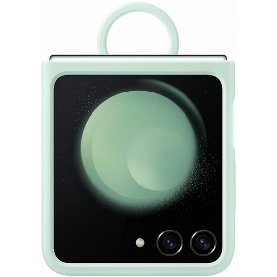 Θήκη Samsung Galaxy Z Flip5 - Samsung Silicon Case with Ring - Mint image 0