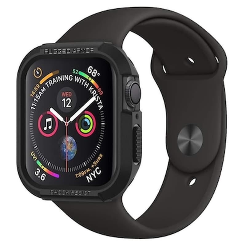 OEM Θήκη Spigen Rugged Armor για Apple Watch 40mm - Μαύρο