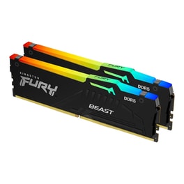 Μνήμη Ram Kingston FURY Beast RGB DDR5 6400 MHz (2x32GB)