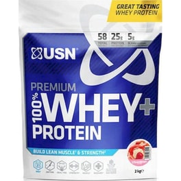 Πρωτεΐνη USN 100% Premium Whey Φράουλα - 2kg