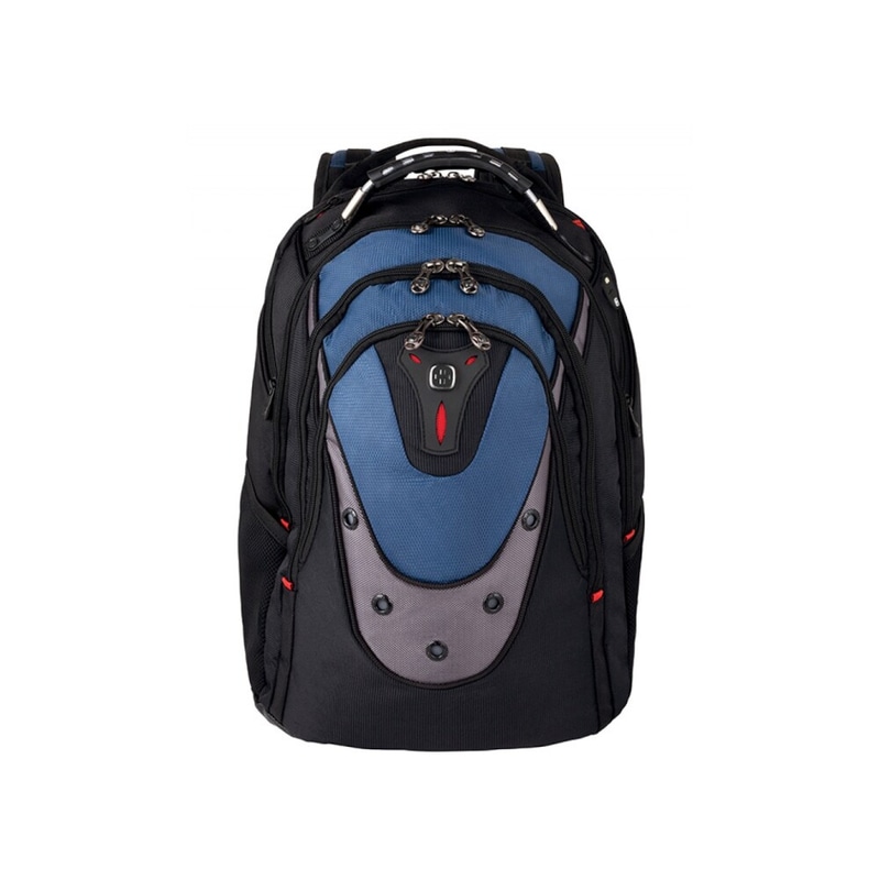 Τσάντα Laptop Πλάτης Wenger Ibex 17/43cm Μαύρο-Μπλε