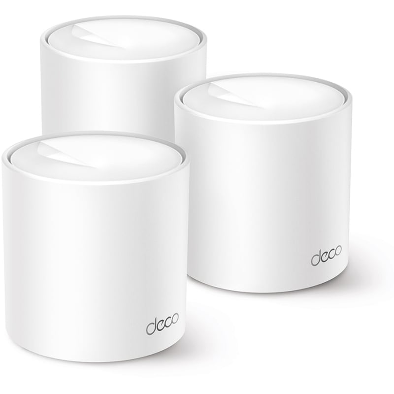 TP-LINK TP-Link Deco X10 AX1500 Whole Home Mesh Wi-Fi 6 Dual Band (2.4 5 GHz) 1201 Mbps 3 pack