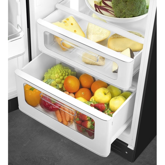 SMEG FAB30LBL6 294 Lt Μαύρο Δίπορτο Ψυγείο image 6