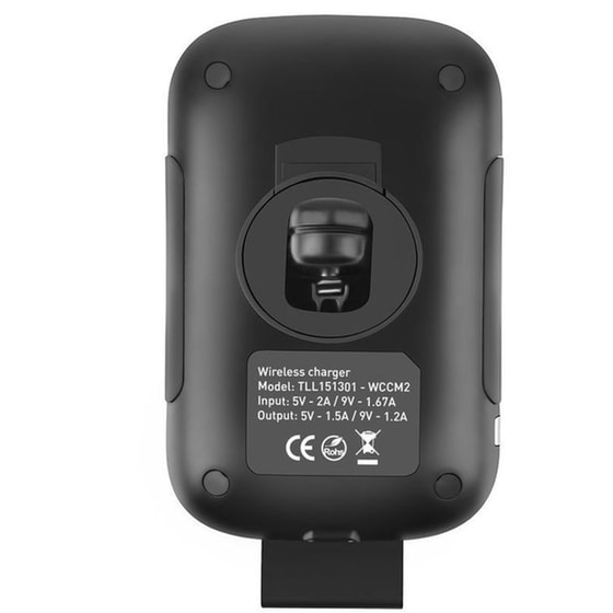 Φορτιστής Αυτοκινήτου Tellur Fast Wireless Car Charger & Motorized Mount - Black image 2