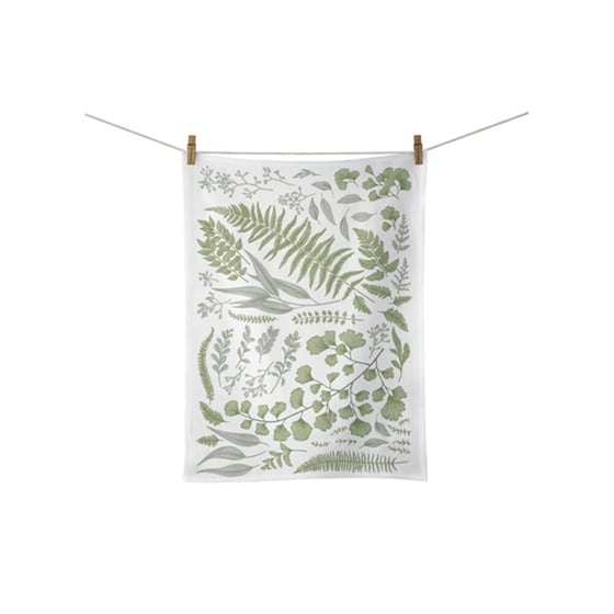 Πετσέτα Κουζίνας Chic Mic Green Leaves Βαμβακερή 50x70cm - Πολύχρωμη image 0