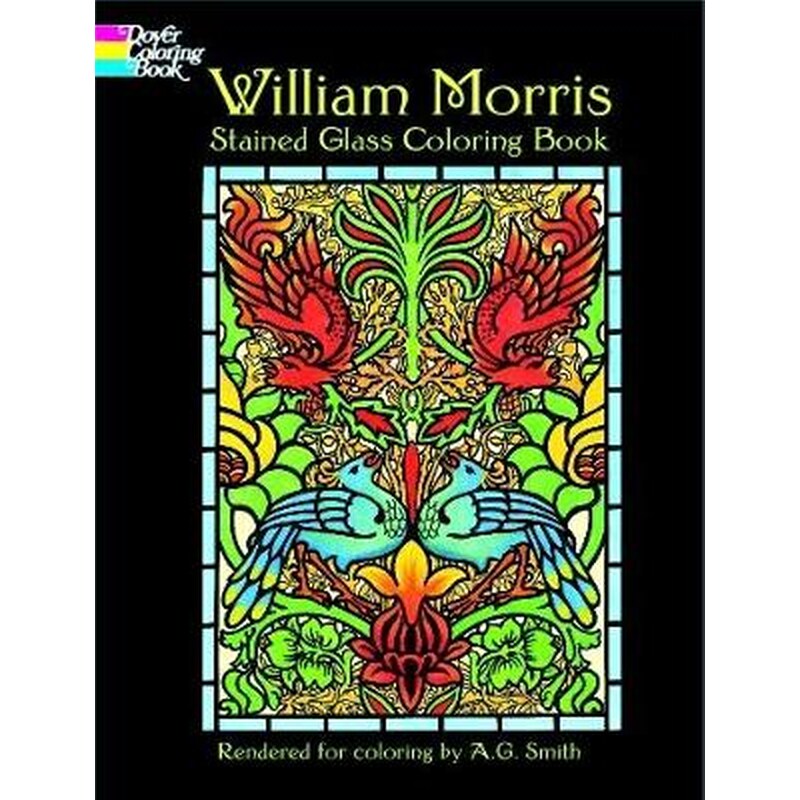 William Morris Stained Glass Coloring Book