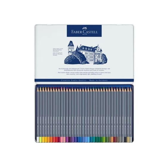 Ξυλομπογιές Ακουαρέλας Faber Castell Goldfaber (36 Χρώματα) image 0