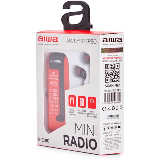 Φορητό Radio Aiwa R-22RD - Κόκκινο image 5