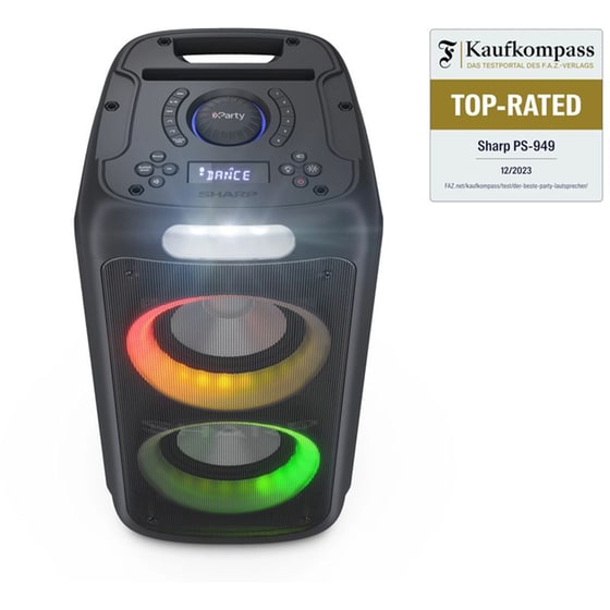 Party Speaker Sharp PS949 132W Karaoke - Μαύρο image 2