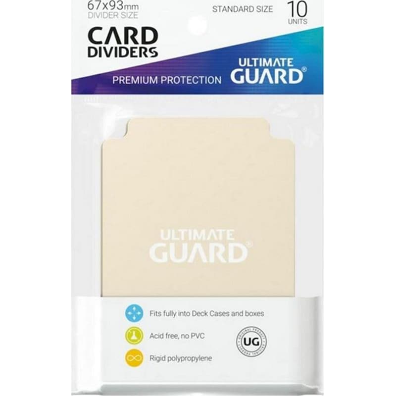 ULTIMATE GUARD Ultimate Guard Card Dividers Standard Size Sand (10 Pack)