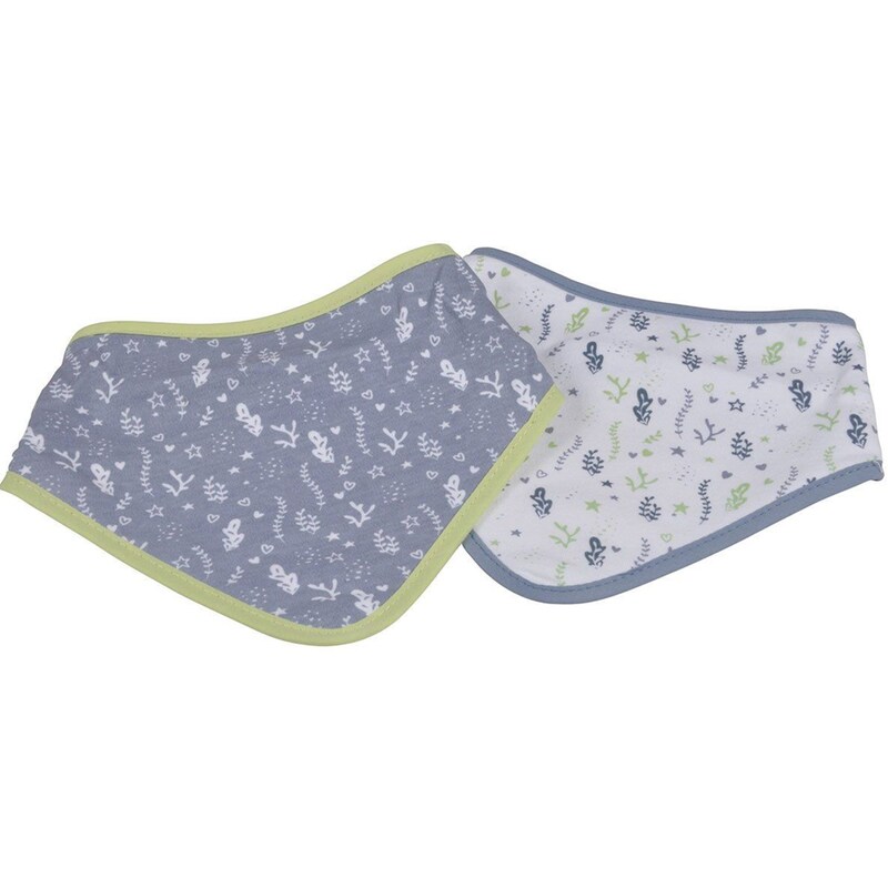 Σαλιάρες-Μπαντάνα L-C White/Blue (2 Τεμάχια)