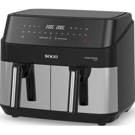 SOGO FRE-SS-10845 με Διπλό Αποσπώμενο Κάδο 1750 W 9 L Ασημί Φριτέζα Αέρος