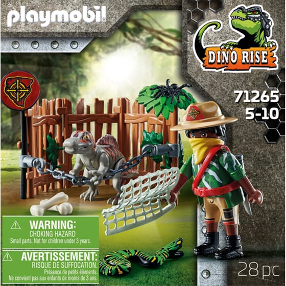 PLAYMOBIL® Dino Rise Μωρό Σπινόσαυρος και Λαθροκυνηγός (71265) image 1