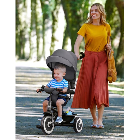 Τρίκυκλο Ποδήλατο Kinderkraft Aston Malachite - Γκρι image 2