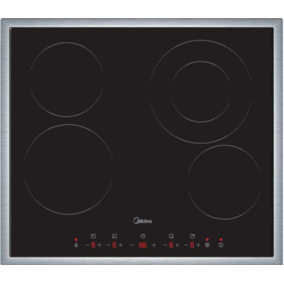 MIDEA MCH640F145K0FRX 59cm Μαύρο Εστία Κεραμική Αυτόνομη image 0