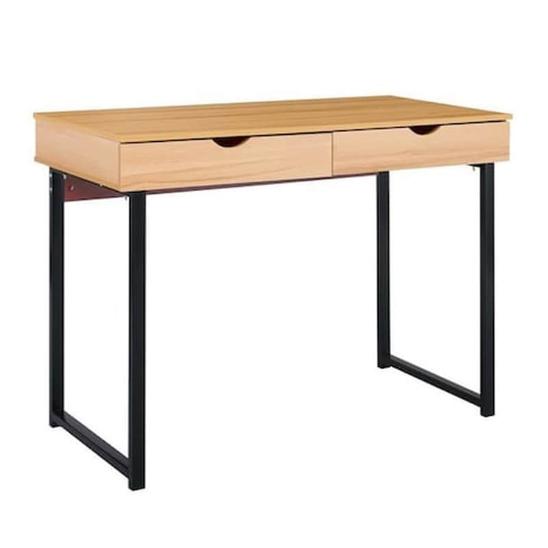 WOODWELL Γραφείο Μελέτης Woodwell από Μελαμίνη 100x48cm - Μαύρο