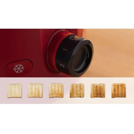 BOSCH COMPACT MYMOMENT TAT2M124 2 Θέσεων 950W Κόκκινο Φρυγανιέρα image 4