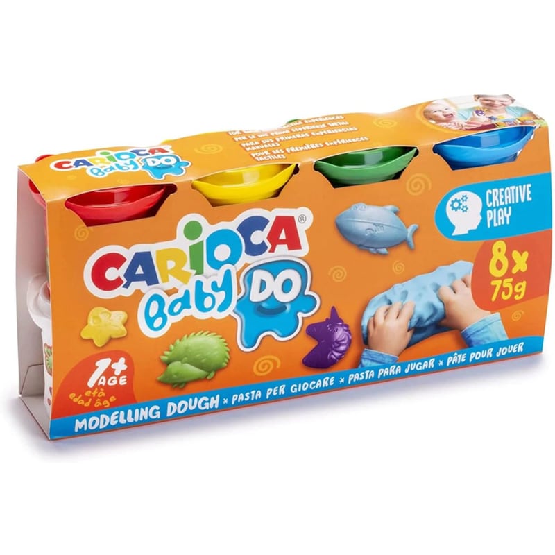 CARIOCA Carioca Πλαστοζυμαράκια Baby Dough 75gr (8 Χρώματα)
