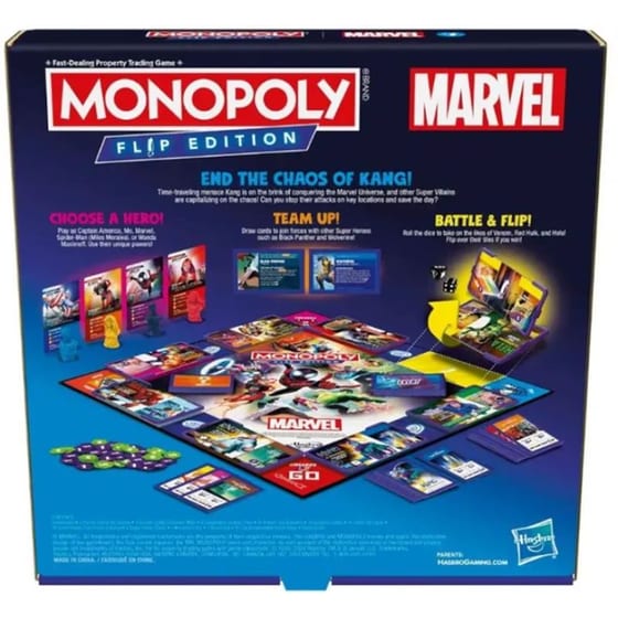 Monopoly Marvel Flip Edition Επιτραπέζιο (Hasbro) image 5