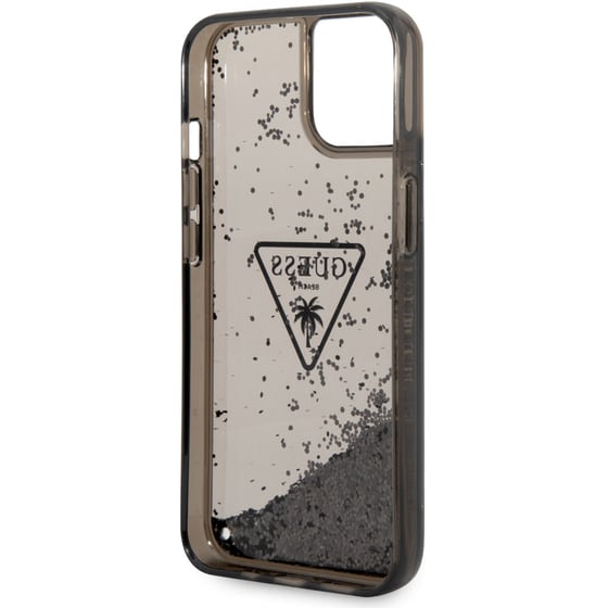 Θήκη Apple iPhone 14 Plus - Guess Triangle Glitter Logo Collection - Μαύρο image 1
