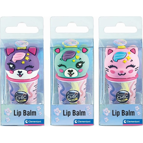 Clementoni Crazy Chic Παιδικό Lip Balm Happy Animals 1 Τμχ - Τυχαία Επιλογή Σχεδίου image 0