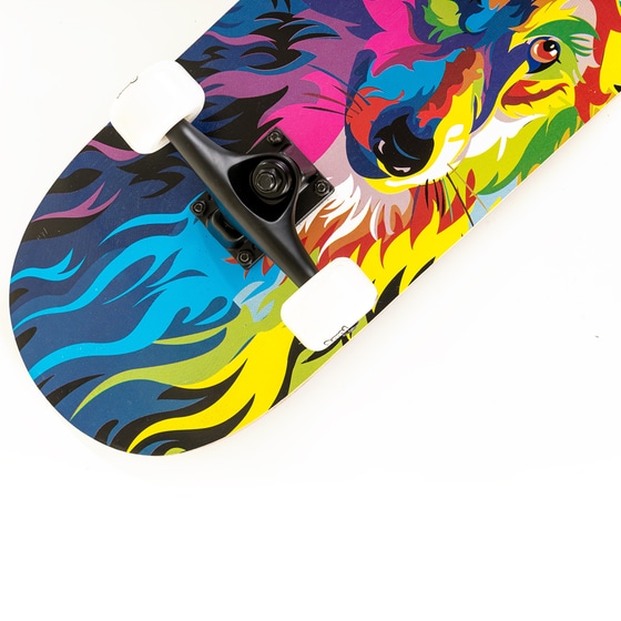 Skateboard 31'' Wolf Complete Set By Fish image 2