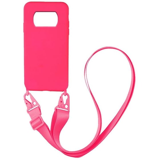 Θήκη Xiaomi Poco X3 Pro - Sonique Carryhang Liquid Silicone Strap - Ροζ image 0