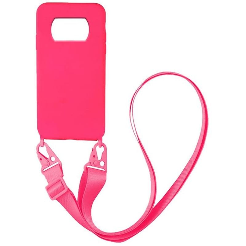 Θήκη Xiaomi Poco X3 Pro – Sonique Carryhang Liquid Silicone Strap – Ροζ