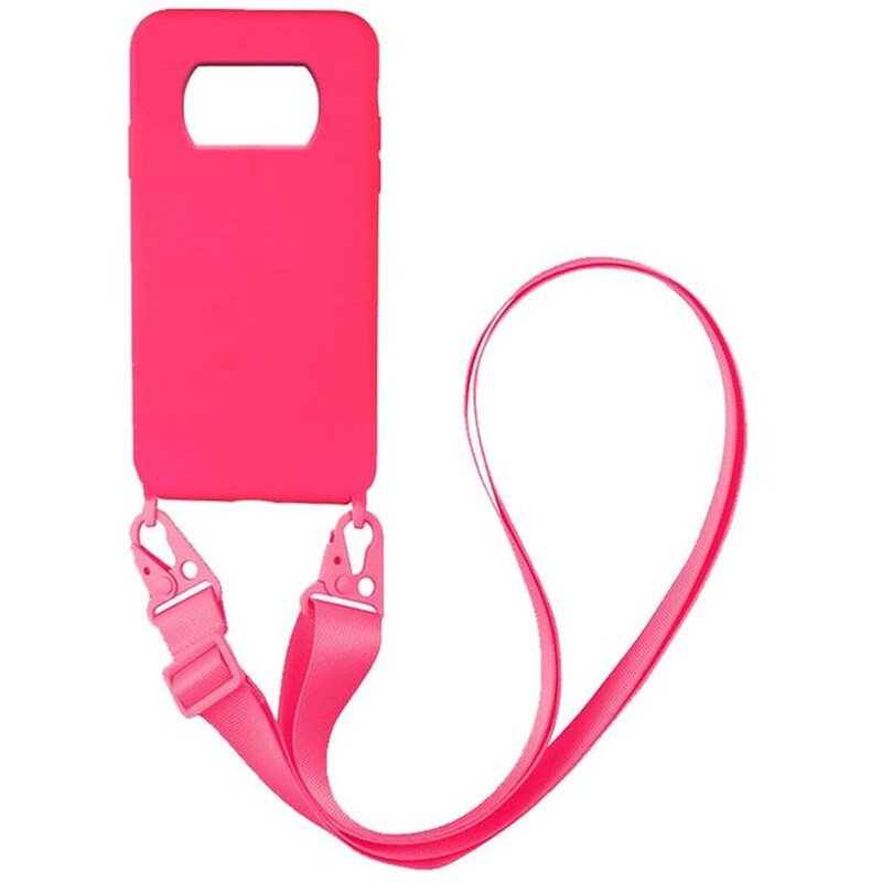 Θήκη Xiaomi Poco X3 Pro - Sonique Carryhang Liquid Silicone Strap - Ροζ