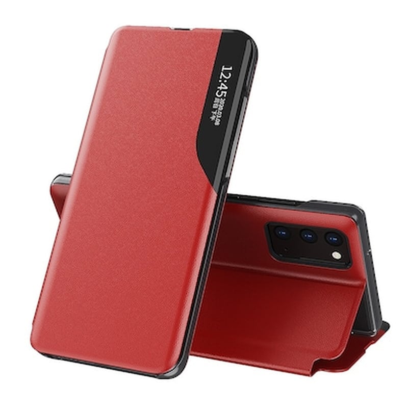 ANCUS Θήκη Apple iPhone 12 Pro Max - Ancus Smart Flip View Book Case - Red
