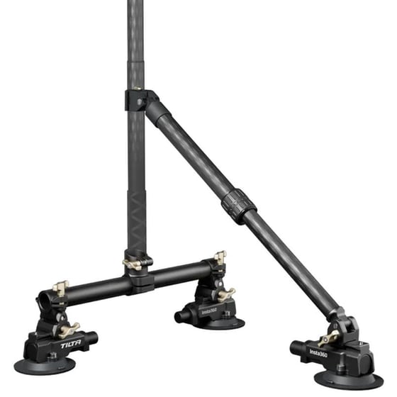 Βάση Στήριξης Αυτοκινήτου Insta360 Triple Suction Cup - Μαύρο image 0