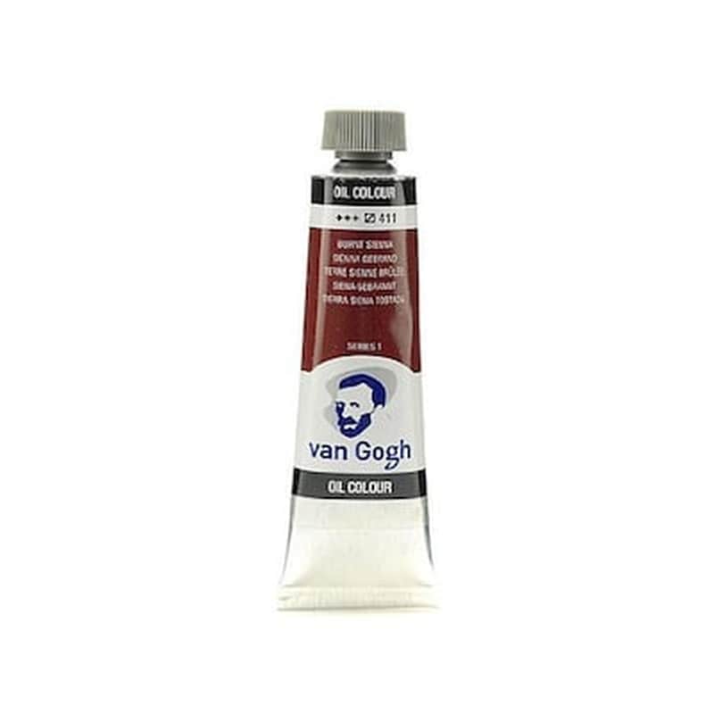 Talens Van Gogh Χρώματα Λαδιού 60ml (411-burnt Sienna)