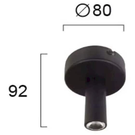 Σποτ Μονόφωτο Viokef Led Duct 3989100 από Αλουμίνιο - Μαύρο image 1