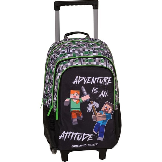 Τσάντα Τρόλεϋ Graffiti Black & Δώρο Τσαντάκι Minecraft image 0