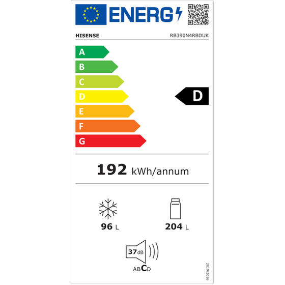 HISENSE RB390N4RRD 300 Lt Κόκκινο Ψυγειοκαταψύκτης image 11