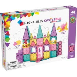 Magna-Tiles® Castle DLX Μαγνητικό Παιχνίδι Κατασκευών - 48 Κομμάτια (242048CA)